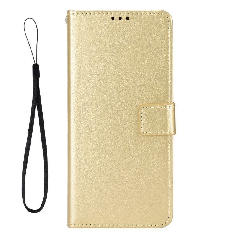 Θήκη Flip OnePlus Nord 2T 5G με κορδονι Faux Leather Flashy Με Λουράκι